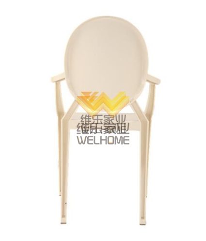 White resin ghost chair for event/wedding